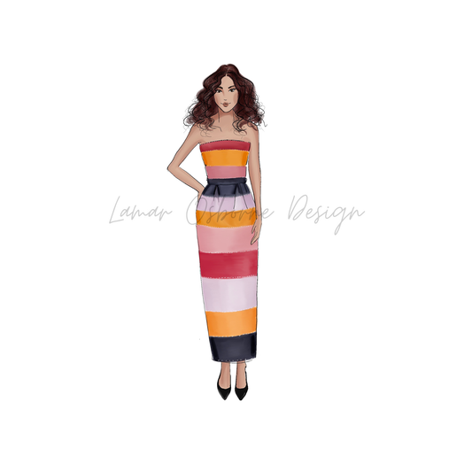 Custom Digital Fashion Illustration