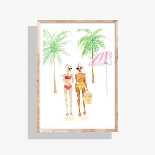 Beach Style l Fashion Illustration Print