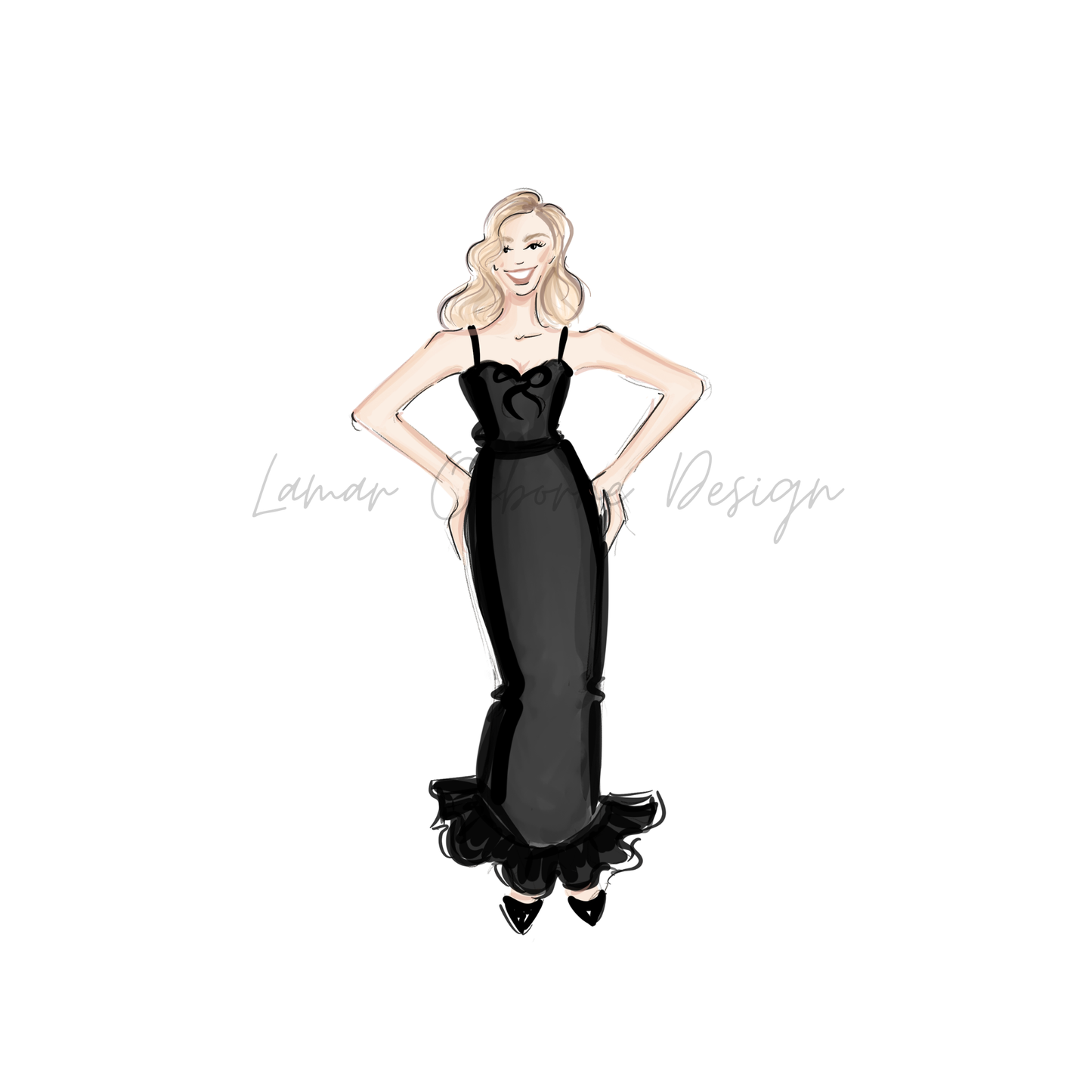 Custom Digital Fashion Illustration