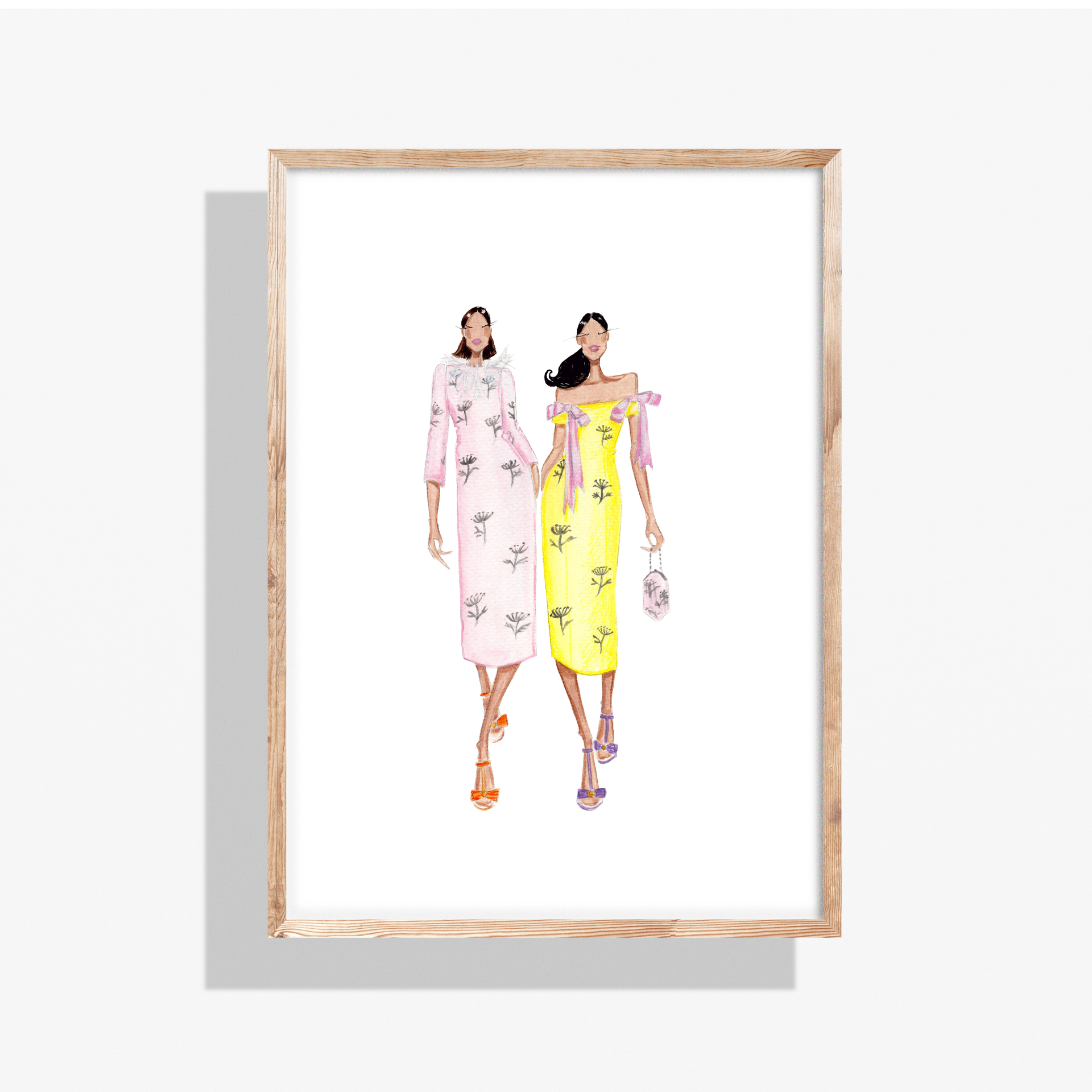 Floral Runway l Fashion Illustration Print – Lamar Osborne Design Floral Runway l Fashion Illustration Print – Lamar Osborne Design