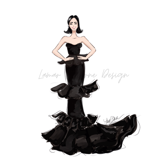Custom Digital Fashion Illustration