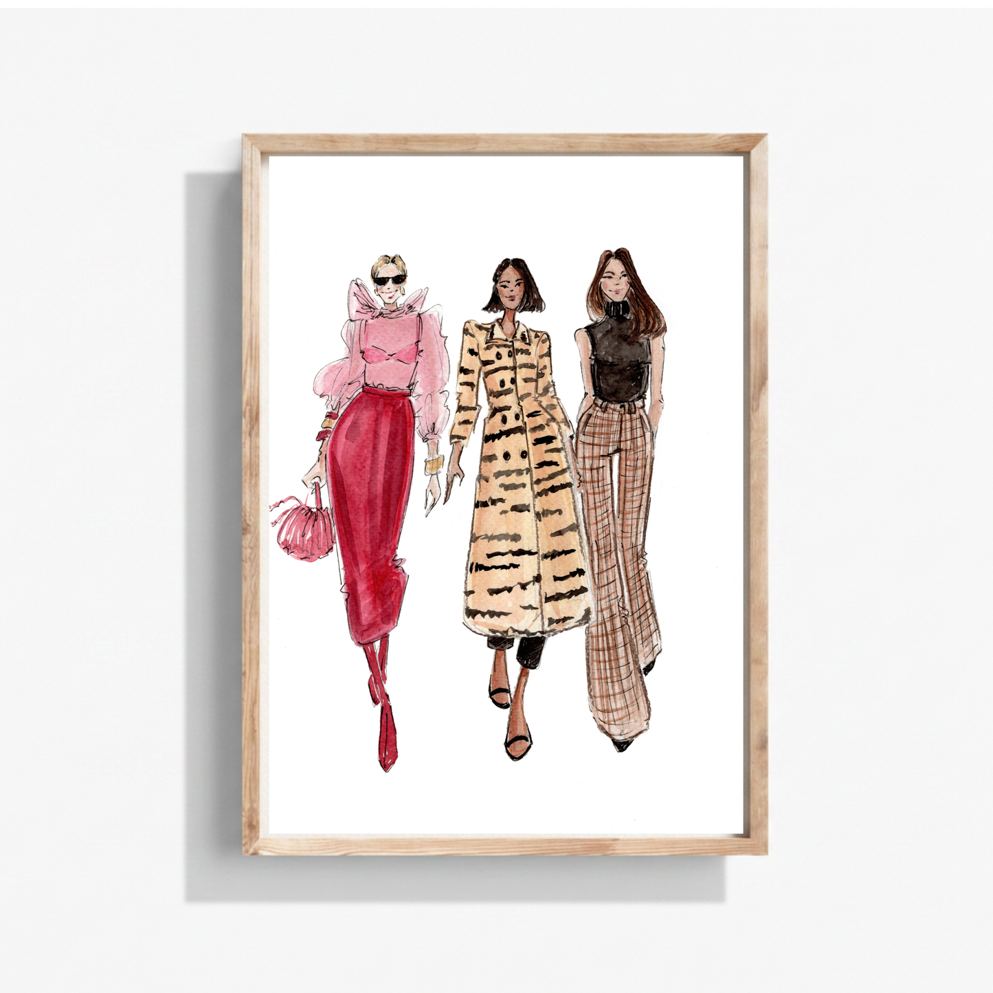 Fall Style, Fashion Illustration Print